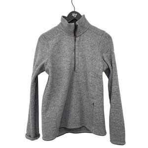 Under Armour ColdGear Half Zip Pullover Size Small Heather Gray Performance Camp